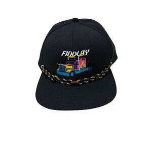 Findlay Embroidered Black Trucker Rope Snapback Hat Cap Portland OR